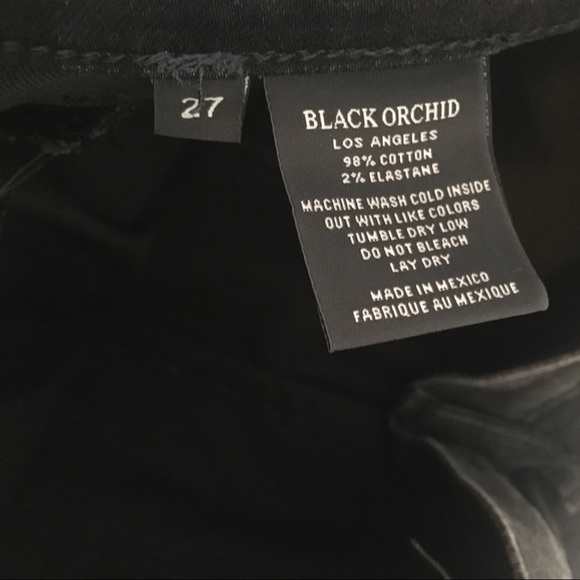 BLACK ORCHID LA high rise moto skinny jeans zipper - Picture 7 of 8
